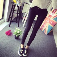 2015秋冬新款女装时尚韩版修身小脚裤女士弹