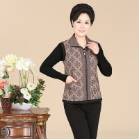 2015秋冬中老年 女装 马甲新款休闲春秋妈妈装