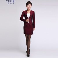 YIDIMI职业套装女士OL正西装套裙酒店美容师面