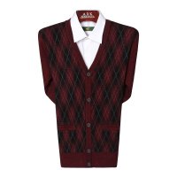 秋冬爸爸装加厚中<em>老年男开衫</em>V领羊毛衫羊绒衫