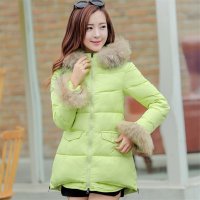 莲香情2015冬装新款韩版毛领羽绒服女A版斗篷百搭羽绒棉服. 3XL 浅绿色【报价大全、价格、商铺】-苏宁易购开放平台