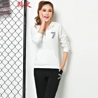 韩文2015春秋季新款舒适运动装女休闲套装. X