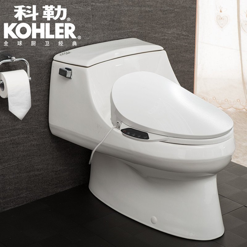 科勒(kohler)座便器马桶 连体式坐便器 五级超漩式节水 搭配清舒宝