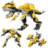 星钻 恐龙系列 三代积变战士 儿童手工塑料拼插