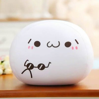 最新价格表情粒子抱枕图片表情公仔泡沫同款荷包蛋团子大号包图片