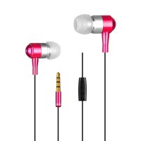 铂典 重低音立体声金属音乐手机耳机 线控入耳