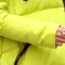 禾壹 2015冬装新款时尚女装修身气质保暖加厚白鸭绒中长款A字版貉子毛领羽绒服 XL 荧光黄