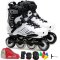 乐秀（ROADSHOW）RX5溜冰鞋成人单排旱冰鞋轮滑鞋成年滑冰鞋男女轮滑鞋 39码 溜友套餐白色+手套+涂鸦黑中包
