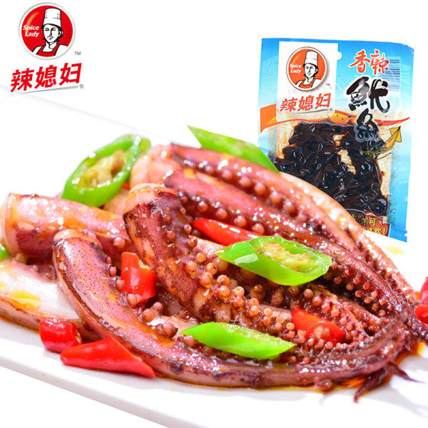 【辣媳妇旗舰店】辣媳妇 香辣鱿鱼60g 重庆特