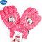 迪士尼米妮米奇女童男童儿童五指滑雪手套冬保暖加厚手套~00147 5-10岁 玫红