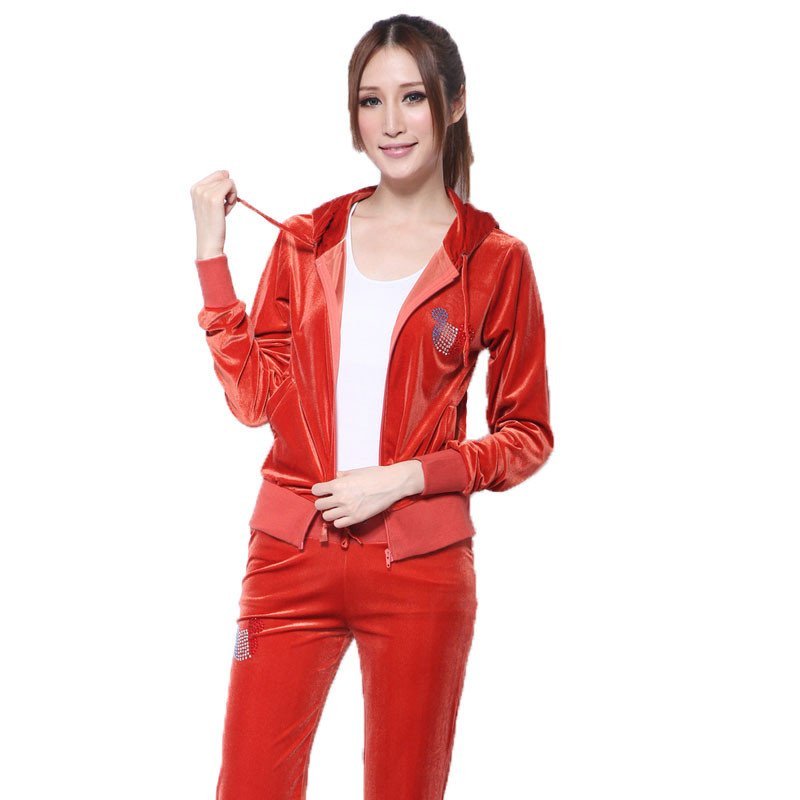 【攀徒系列】个性小屋成品瑜伽服潮流金丝绒diy套装时尚图片