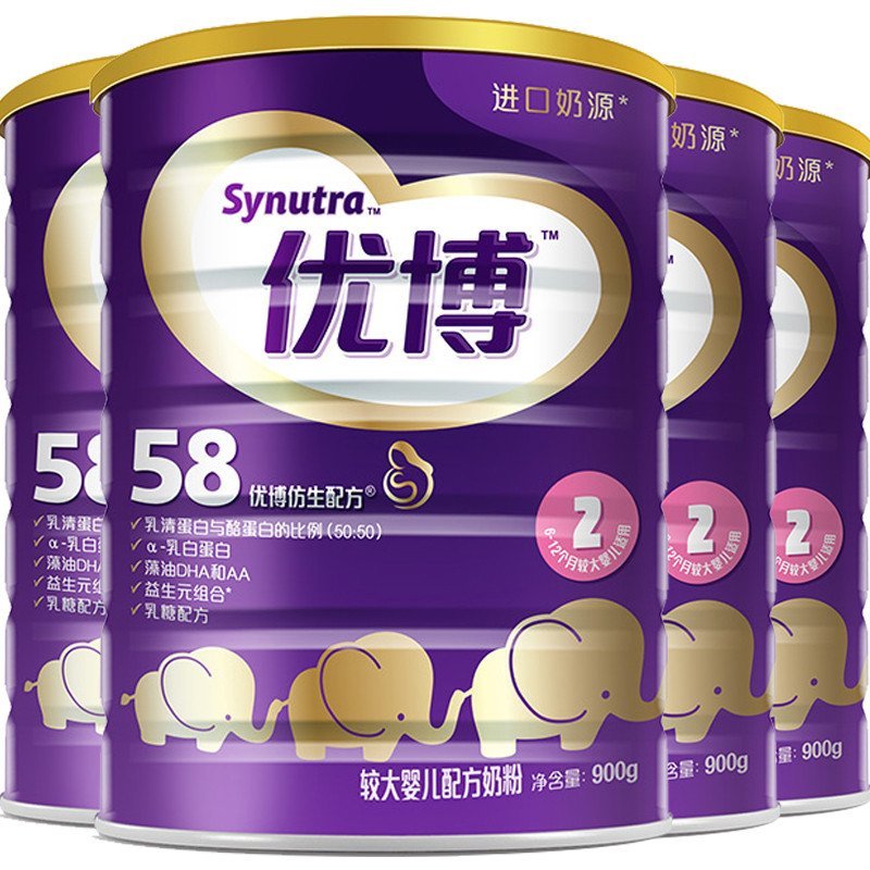 圣元(Synutra)优博 58仿生配方婴幼儿奶粉 2段
