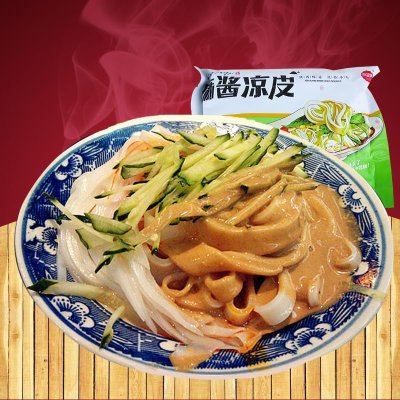 良呈美 麻酱凉皮 西安小吃美食 陕西特产擀面皮面食