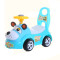 百邦卡通儿童扭扭车四轮宝宝滑行车溜溜车学步玩具童车可坐人带音乐1-2岁 粉色