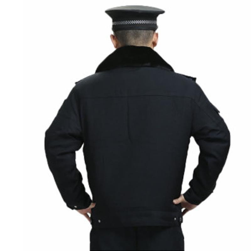 保安冬执勤服 多功能大衣 物业保安制服冬装夹克 170 黑色