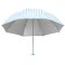 天堂伞 高密聚酯银胶丝印条纹三折蘑菇晴雨伞太阳伞 33225E 绿条
