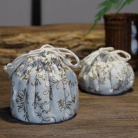 棉布杯袋 手工布袋 束口袋 茶杯收纳袋 品茗杯袋