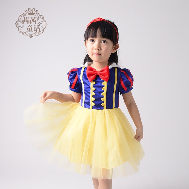 【茜茜童话系列】白雪公主裙 女童cosplay万圣