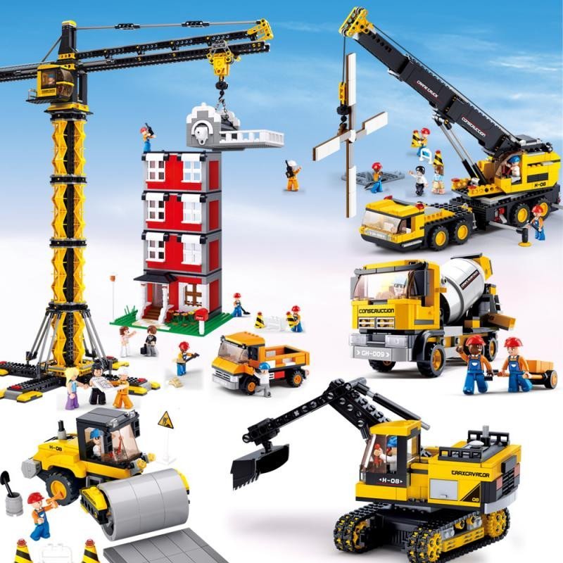 拼装建筑城市 拼装建筑工程开智吊车 男孩玩具工程车系列儿童积木 积木 1 【价格 图片 品牌 报价】-苏宁易购