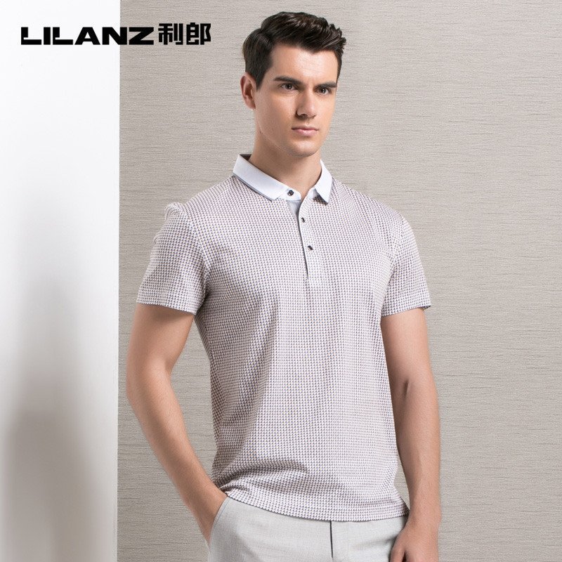 【利郎(LILANZ)系列】利郎男装正品 夏季短袖