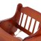 萌小孩宝宝餐椅儿童餐椅实木婴儿餐椅儿童餐桌椅可折叠便携式座椅宝宝餐椅 樱桃色+塑料餐盘