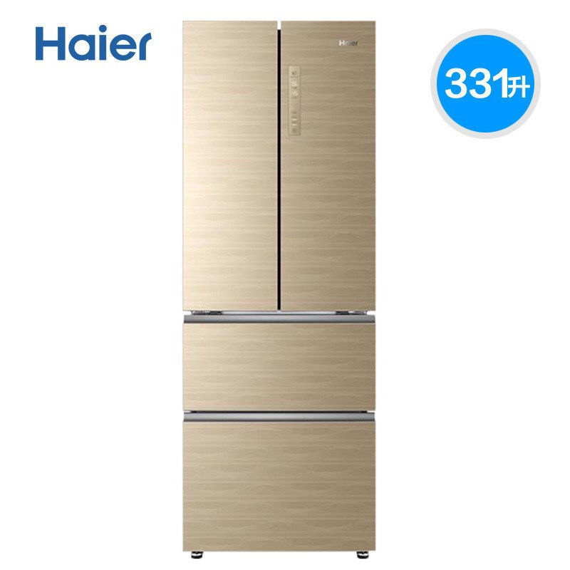 Haier海尔509升法式多门冰箱 风冷无霜 干湿分储 三档变温母婴空间 双循环一级双变频超薄家用大容量对开门电冰箱