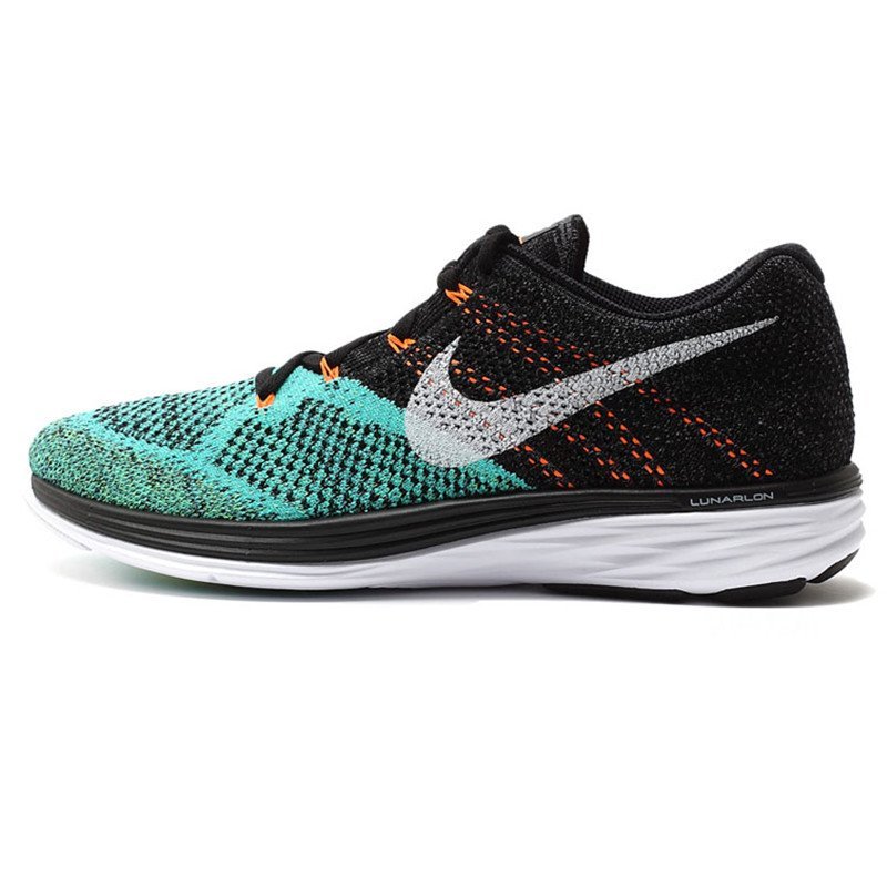 耐克男鞋2016新款 3登月时尚跑步鞋透气FLYKNIT LUNAR休闲鞋运动鞋698181 698181-008 36.5码