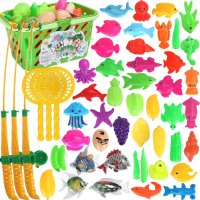 儿童钓鱼玩具戏水磁性益智钓鱼池套装小猫钓鱼
