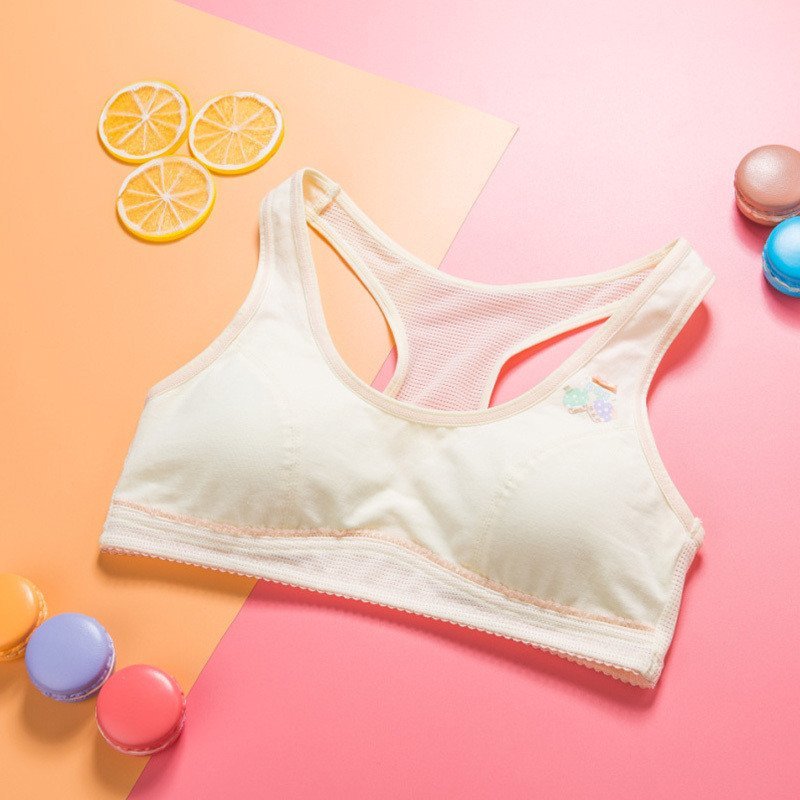 【金爱丝系列】新品纯棉薄款少女运动内衣体育