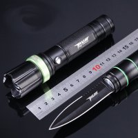 强光LED可充电 直冲手电筒 直刀 小刀 蝴蝶刀 