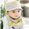 贝迪牛+新生儿胎帽婴儿帽 男女宝宝帽三角巾套装 均码（0-12个月） 招财猫2件套