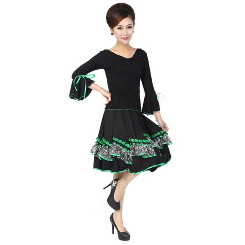 【尤萨系列】夏秋广场舞服套装民族舞摩登舞交