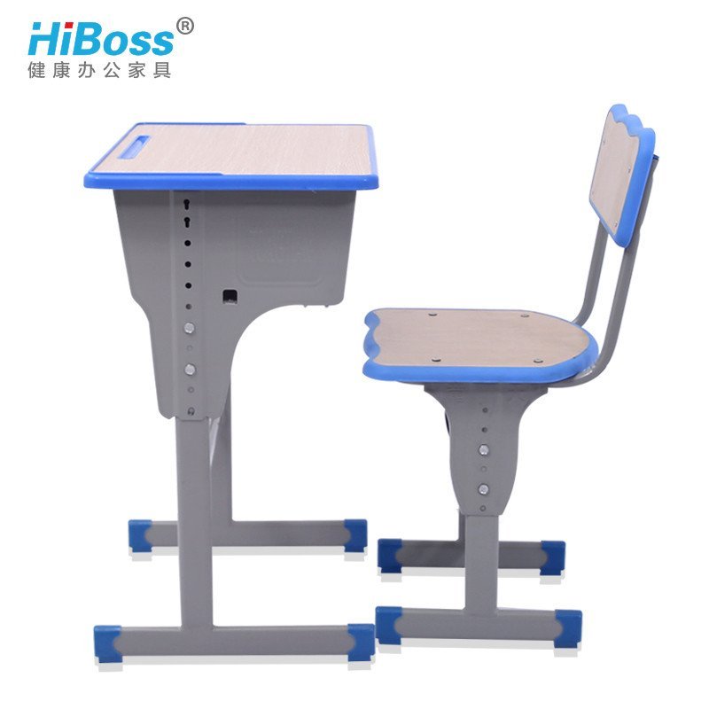 【HiBoss】厂家直销批发课桌椅学校学生课桌椅培训桌椅 粉色