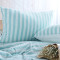 无印天竺棉针织四件套 日式床品床笠被罩三件套2.0m 1.5m纯棉良品 1.5m床 浅绿色