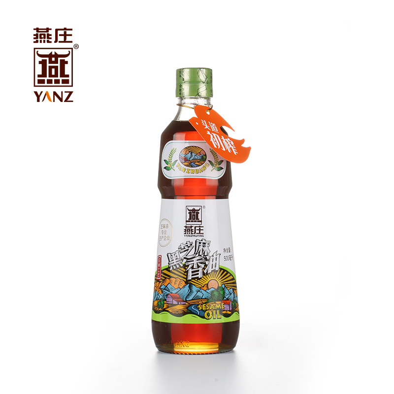 【燕庄(YANZHUANG)系列】燕庄 黑芝麻香油500ml图片,高清实拍图-苏宁易购