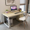 迈亚家具 台式电脑桌简易书桌子简约办公桌家用写字桌可定制台式简易电脑桌 白腿+白色面（1.2米单桌）