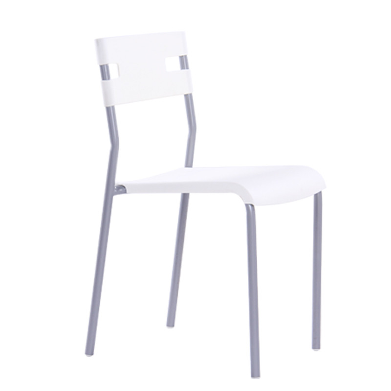 迈亚家具 塑料靠背椅塑料椅餐厅椅咖啡厅椅子简约时尚 创意塑料椅子 白色(3把起拍)