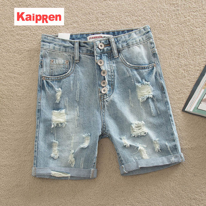 【KaipRen系列】KaipRe2016牛仔短裤女夏卷