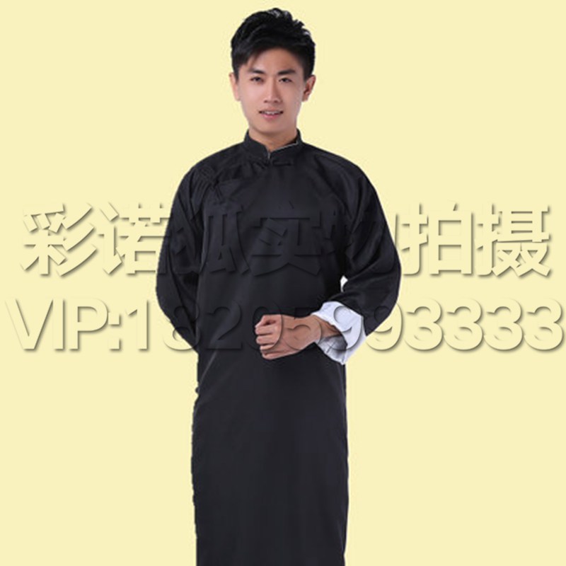 【蔓睫系列】图纸v图纸服民国舞台马褂长袍教书cad国家标准比例男士图片