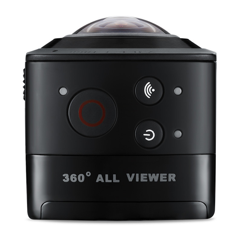 OKAA 全景相机 360度全景数码运动相机 航拍潜水防水VR虚拟现实摄像机全景行车记录仪 经典黑+配件包+32G内存卡