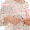 添香薄款小草莓居家服纱布纯棉长短袖月子服孕妇产后哺乳睡衣 20127