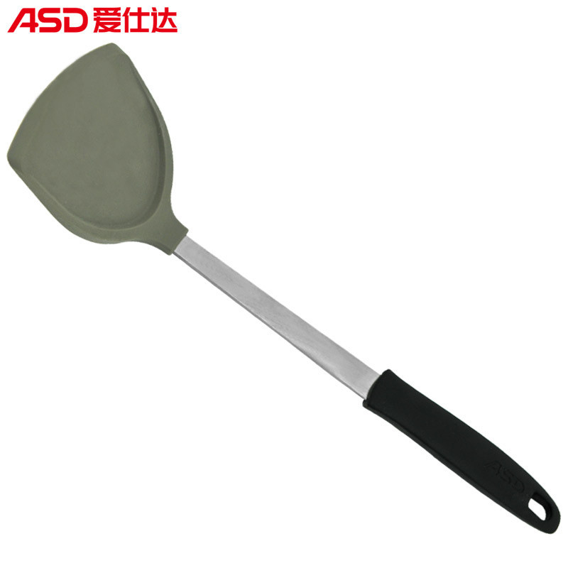爱仕达（ASD）厨房工具 护锅铲硅胶铲中式铲不粘锅专用铲 长柄炒勺RCJ1C1WG