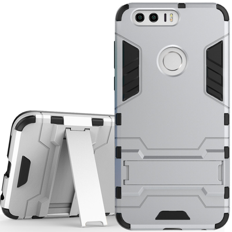 蓝琼 华为荣耀8手机壳硅胶保护套防摔后盖支架