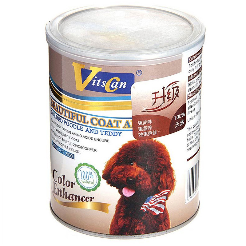 维斯康 泰迪美毛粉红贵宾专用海藻粉亮毛宠物