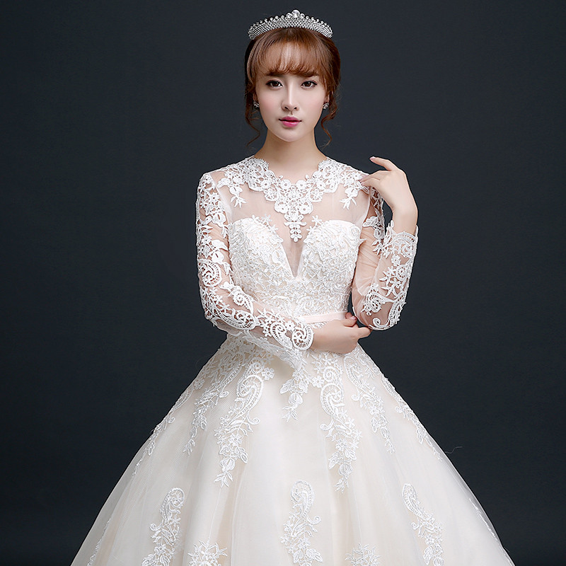 典系列】2016新款立领修身拖尾龙凤褂新娘秀