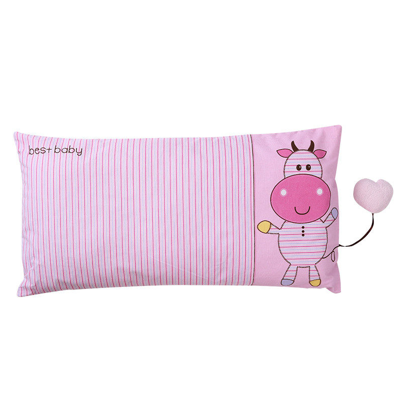 美好宝贝 婴儿定型枕头 宝宝防偏头枕 糖果猫枕头 四季通用包邮 粉色