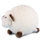 EVTTO正版毛绒玩具椭球型羊公仔肖恩羊玩偶儿童礼物布娃娃小羊玩具宝宝小女孩生日礼物女生礼品 32cm 米白色