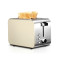 欧伦萨 多士炉2片烤面包机家用 全自动全不锈钢早餐机2DK62 红色