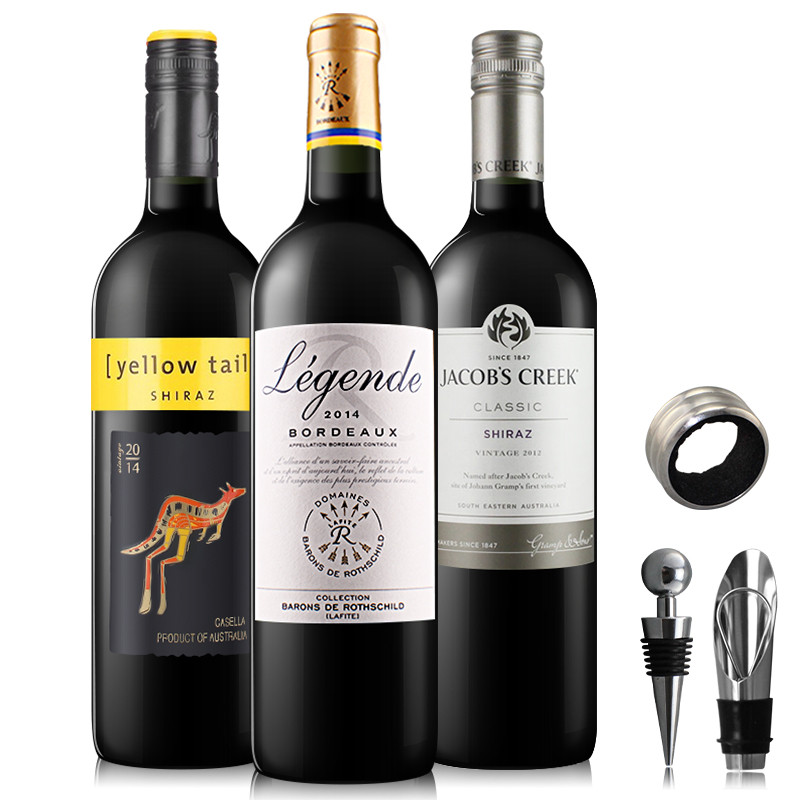 澳洲进口红酒 杰卡斯经典系列干红葡萄酒 拉菲