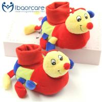 悠贝乐 红色毛毛虫 卡通新生儿套脚鞋 卡通BB